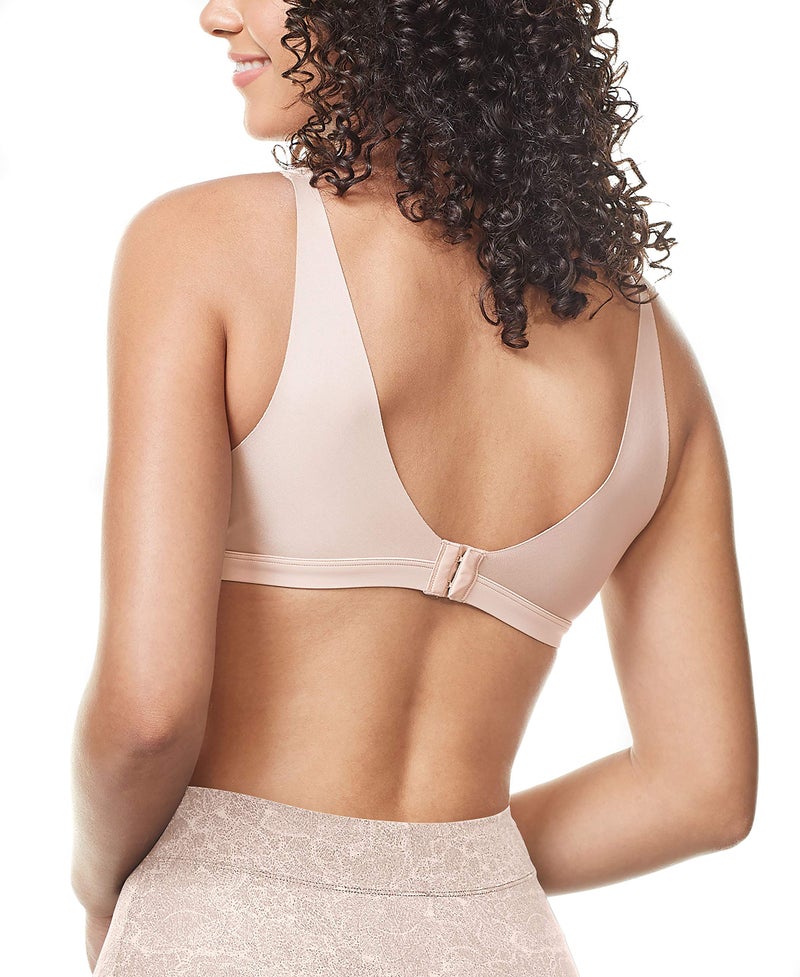 Warner's Women's No Side Effects Underarm and Back-Smoothing Comfort Wireless Lightly Lined T-Shirt Bra Ra2231a, Rosewater, Medium - Image 2